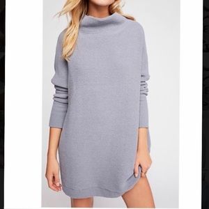 Free People Ottoman Tunic Sweater Sky Blue Small